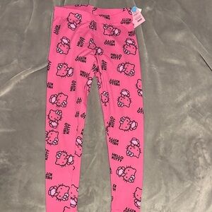 Hello Kitty Bright Pink Kids Leggings